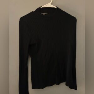 Liverpool Los Angeles Black Ribbed Women's Sweater
